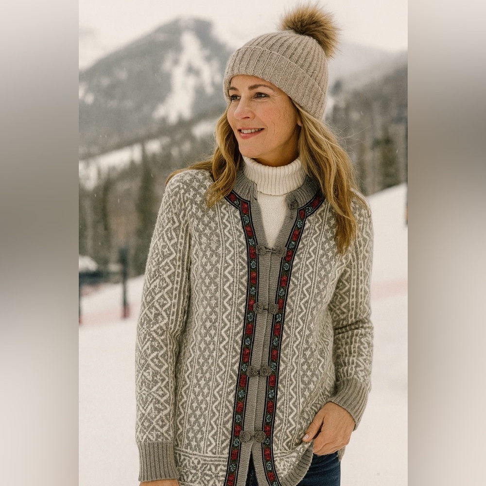 Icewear XS Small Wool Blend Cardigan Sweater
